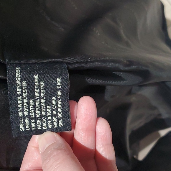 Miss Sixty M60 Belted Pea Coat Black Women's Small - Picture 8 of 8